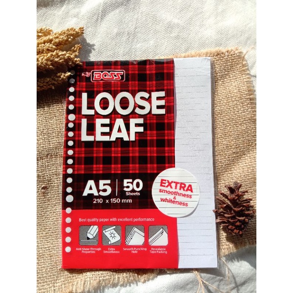 

Loose leaf A5 bergaris