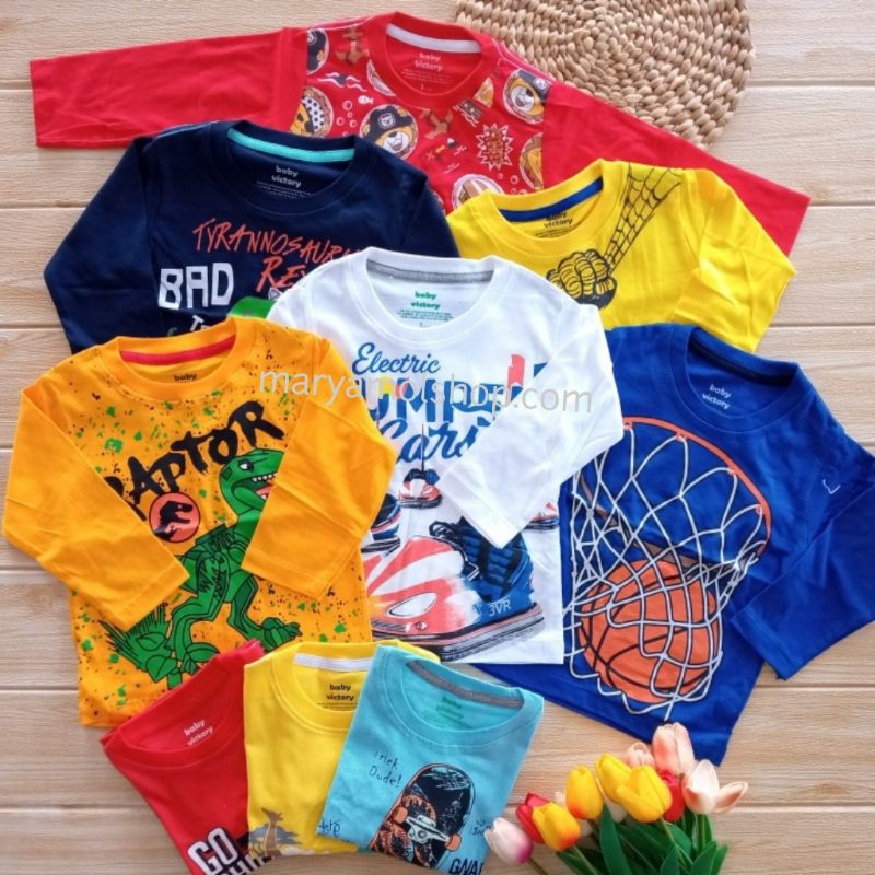 Kaos Anak Baby victory Lengan Panjang Boy/Girl