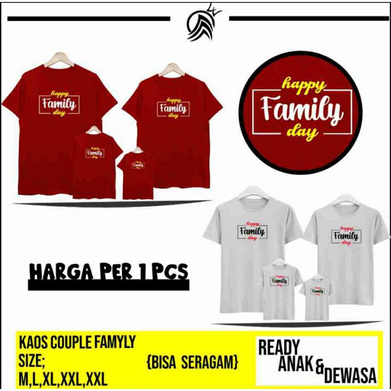 Kaos Couple Family Gathering Bisa Seragam