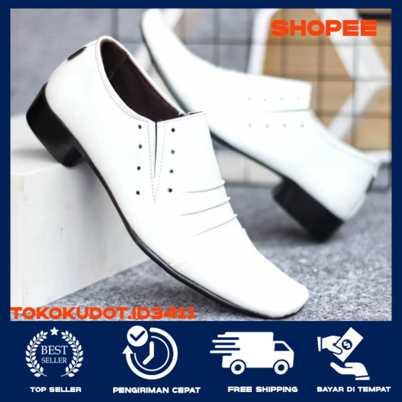 Sepatu Pantofel Pria Keren Murah Kulit Asli Cevany Original Asli Lancip Import - Sepatu Formal Pria 