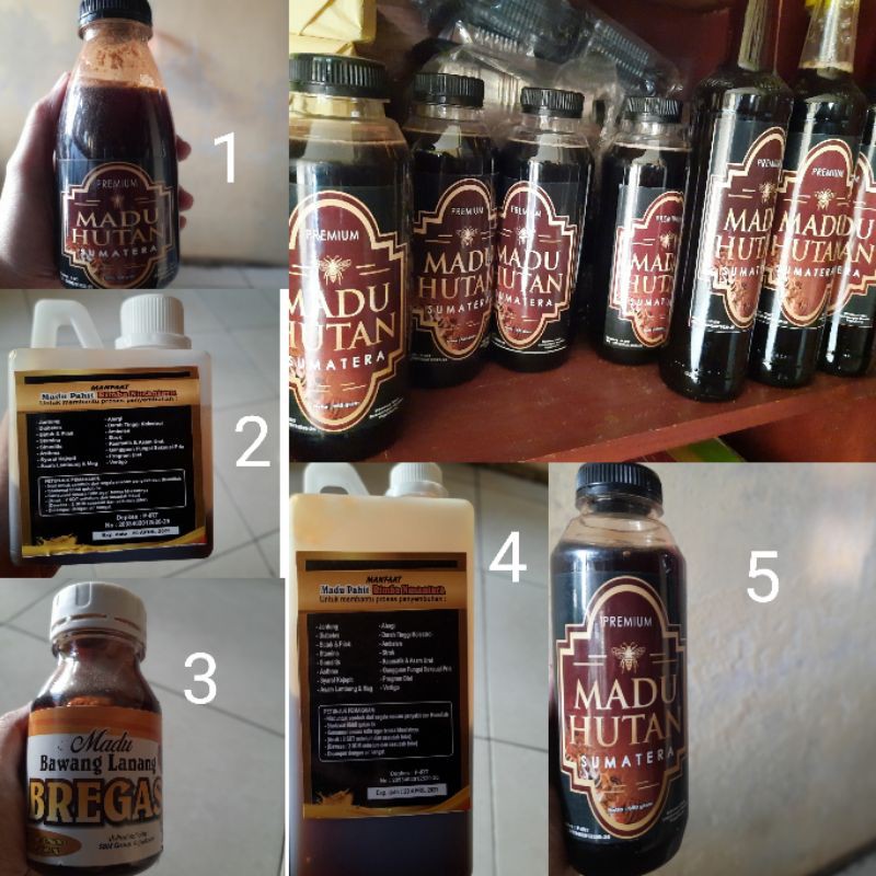 

Madu premium hutan sumatera (madu manis, madu pahit, dan bawang lanang)