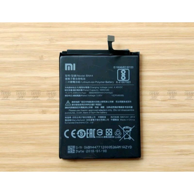 BATERAI BATRE XIAOMI REDMI 5 PLUS BN 44 BN44 ORIGINAL