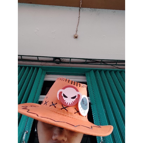 Topi Jerami One Piece Anime Monkey D. Luffy Ace Straw Hat Cosplay