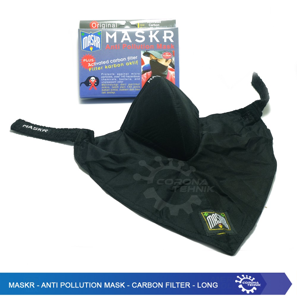 MASKR - Anti Pollution Mask - Carbon Filter - Long