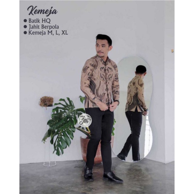KEMEJA BATIK LENGAN PANJANG SIZE M L XL XXL