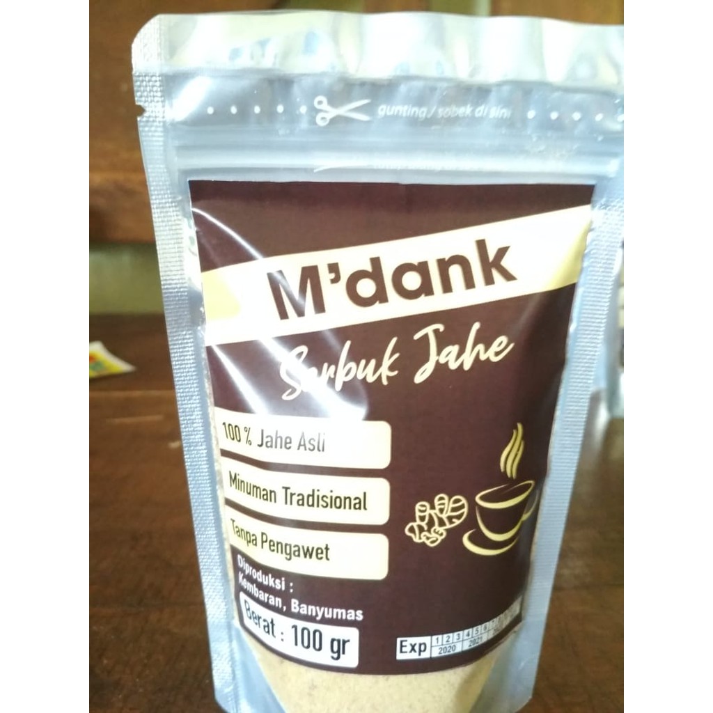 

M'DANK SERBUK JAHE TRADISIONAL 100% ASLI JAHE