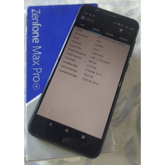 ASUS Zenfone Max Pro M1 Ram 6GB Rom 64GB (Hp Second No Minus)