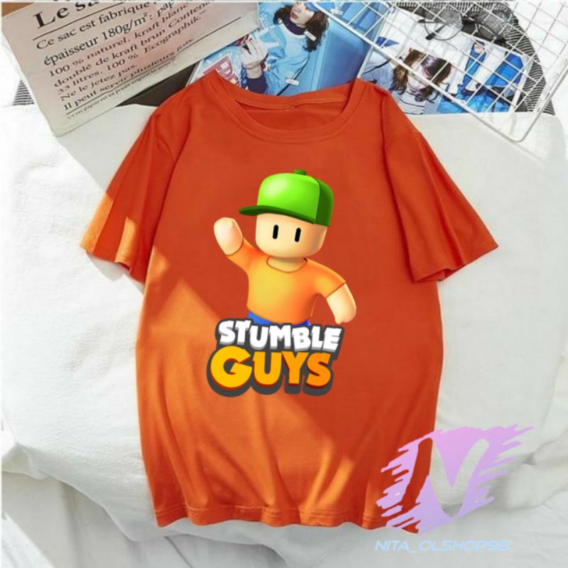 kaos stumble guys baju kaos anak stumble guys terlaris