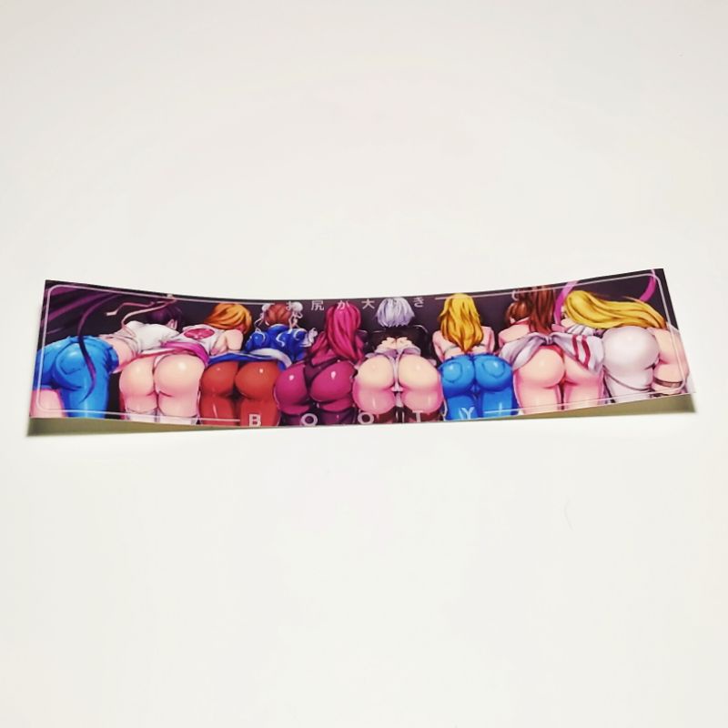 car slap sticker jdm anime waifu booty