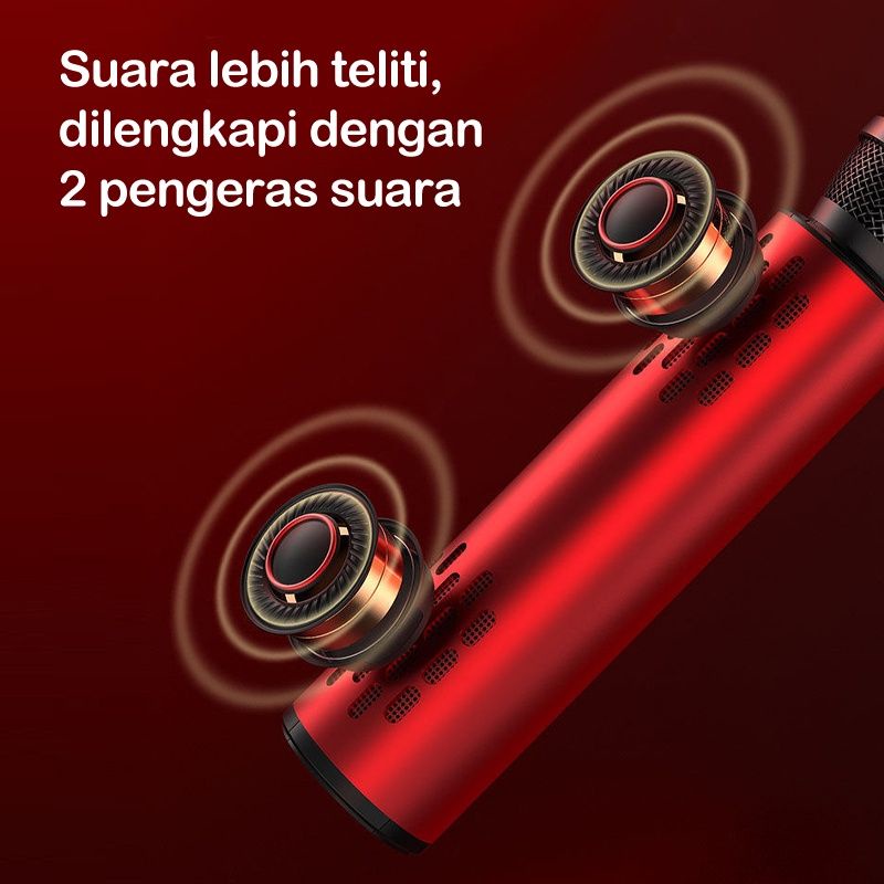 Mic Bluetooth M6 Original Ktv Karaoke/Microphone Bluetooth karaoke/Mikropon Wireles Speaker Portable