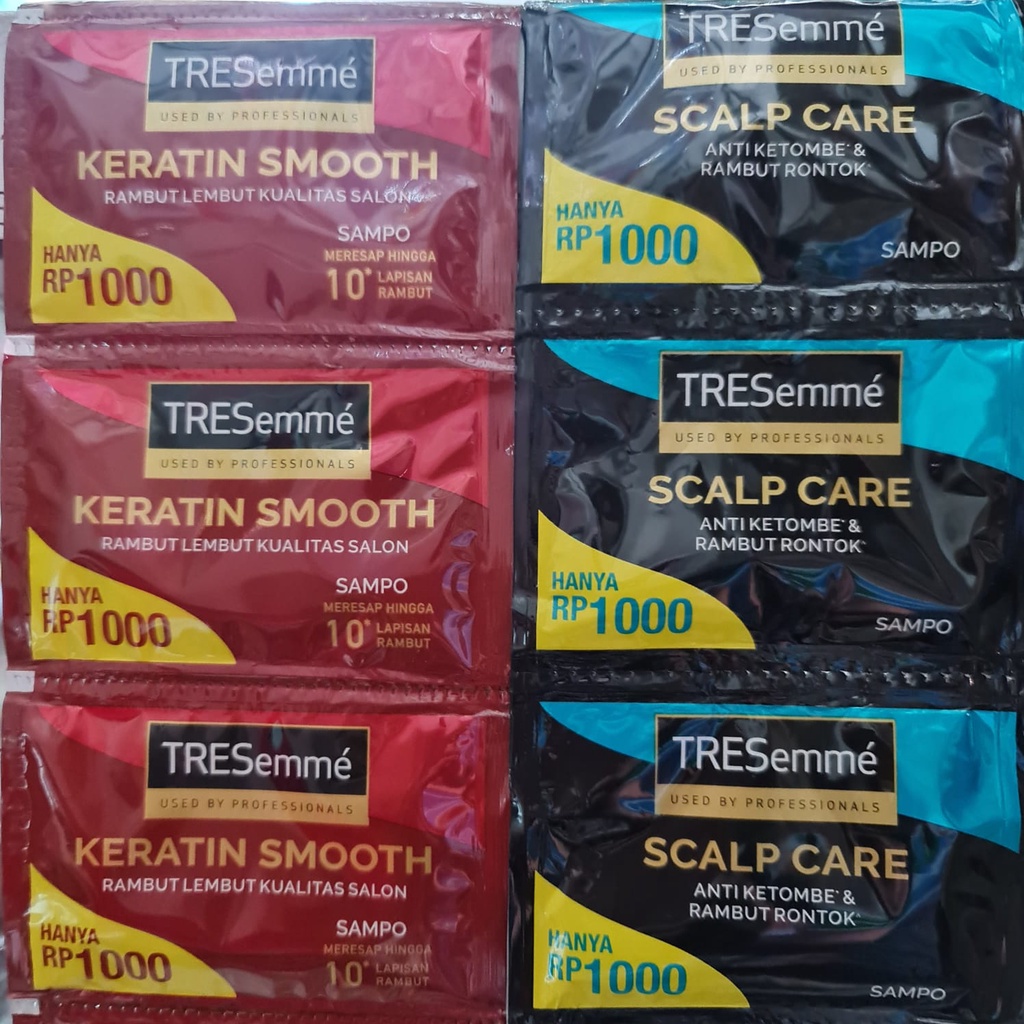 SHAMPOO TRESEMME 1 RENCENG ISI 12 SACHET