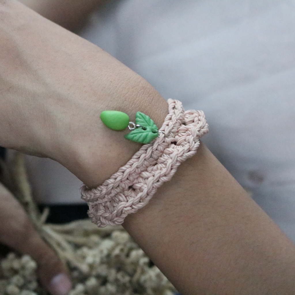 Gelang dan Anting Mangga by Pagi / Etnik / Kalung Handmade / Boho / Glass Bead / Korean Fashion / Beads Unik / Warna Warni Wanita