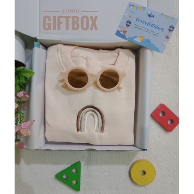 YAMA GIFTBOX SWEETER RAINBOW HAMPERS BAYI UNISEX