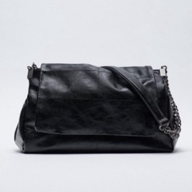 Zara Rocker Shoulder Bag With Flap Preloved Original