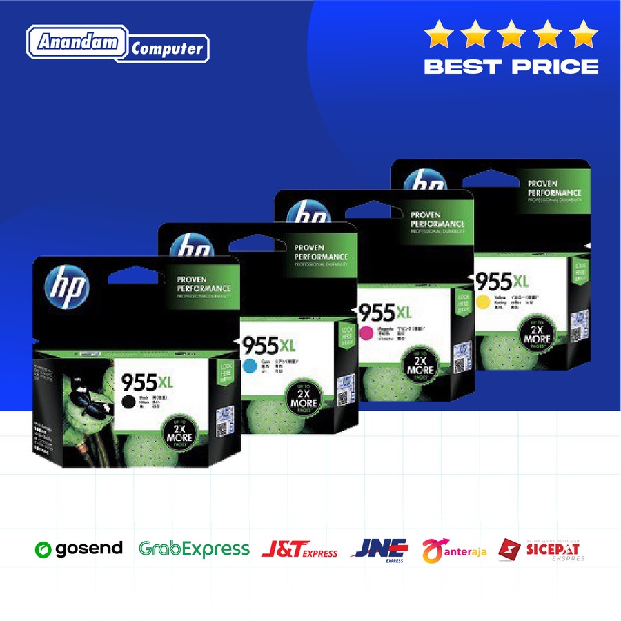 HP 955XL BLACK COLOR ORIGINAL HP Officejet 7720/7730/ 7740/8210/8216/8710/8720/8730/8740/8745