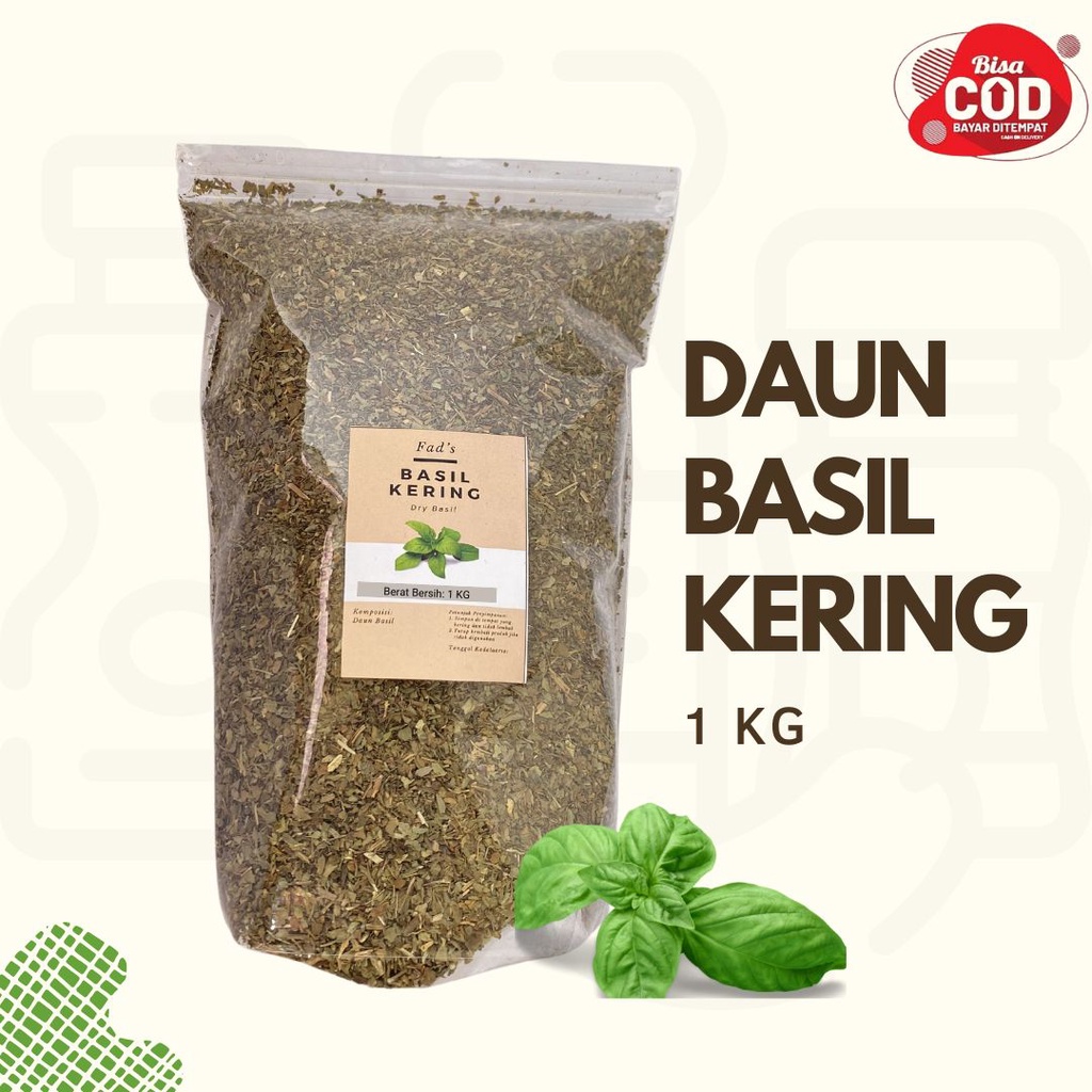 Fad's Italian Herbs 1 kg - Daun Basil Kering 1kg Daun Oregano Kering 1kg Daun Parsley Kering 1kg Daun Peterseli Kering 1kg Daun Rosemary Kering 1kg Daun Thyme Kering 1kg Italian Spices 1kg Italian Seasoning 1kg