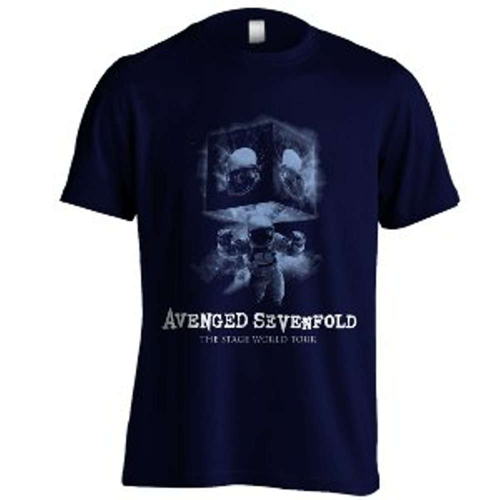 Kaos Avenged Sevenfold 7 Wh Navy Biru Dongker The Stage World A7x