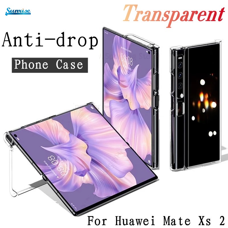 Casing Hard Case PC Transparan Lipat Anti Jatuh / Gores Untuk Huawei Mate Xs 2