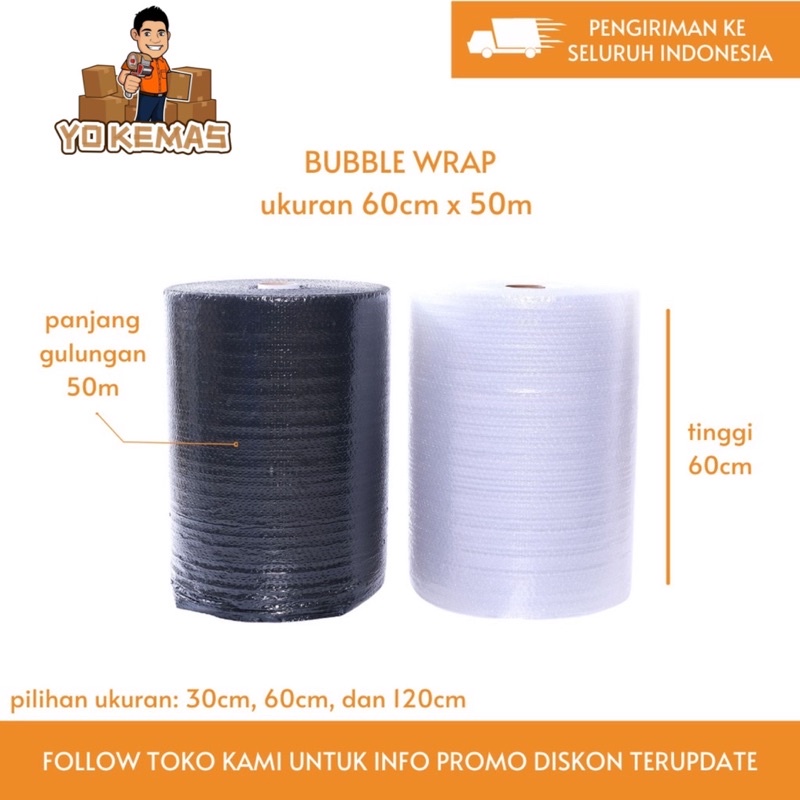 

Bubble Wrap Bening (60cm x 50m)