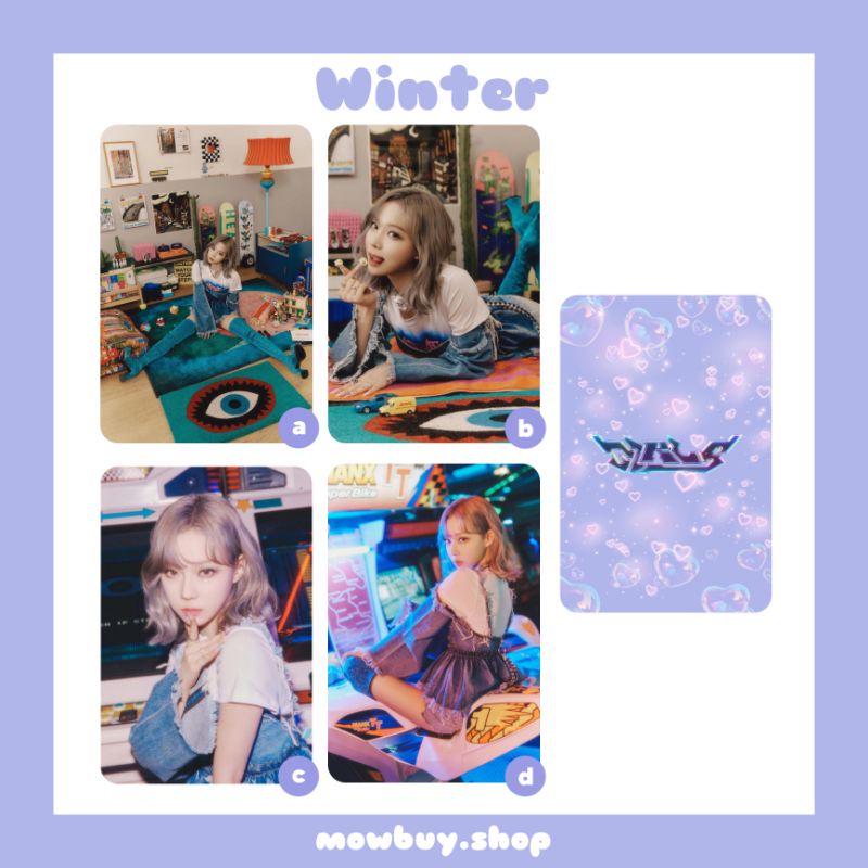 Photocard Aespa Girls Karina Winter Giselle Ningning