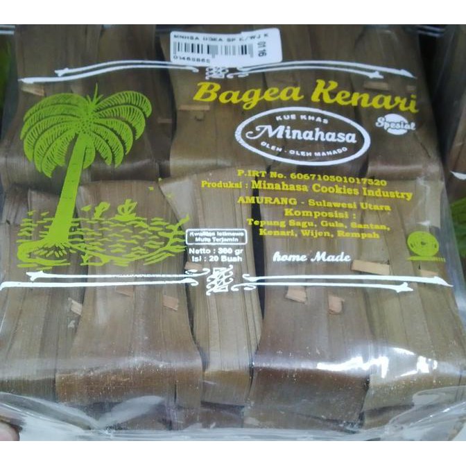 Terfavorit Oleh-Oleh/ Jajanan / Kue Khas Manado - Minahasa Bagea Kenari Special K