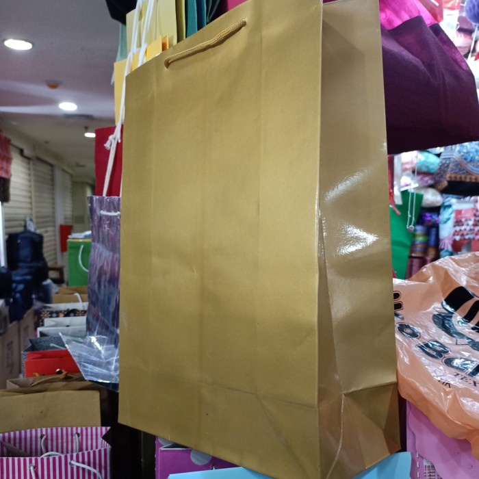 

✨ BISA COD ✨ paper bag polio emas isi 12 pcs terlaris dan termurah bahan tebal