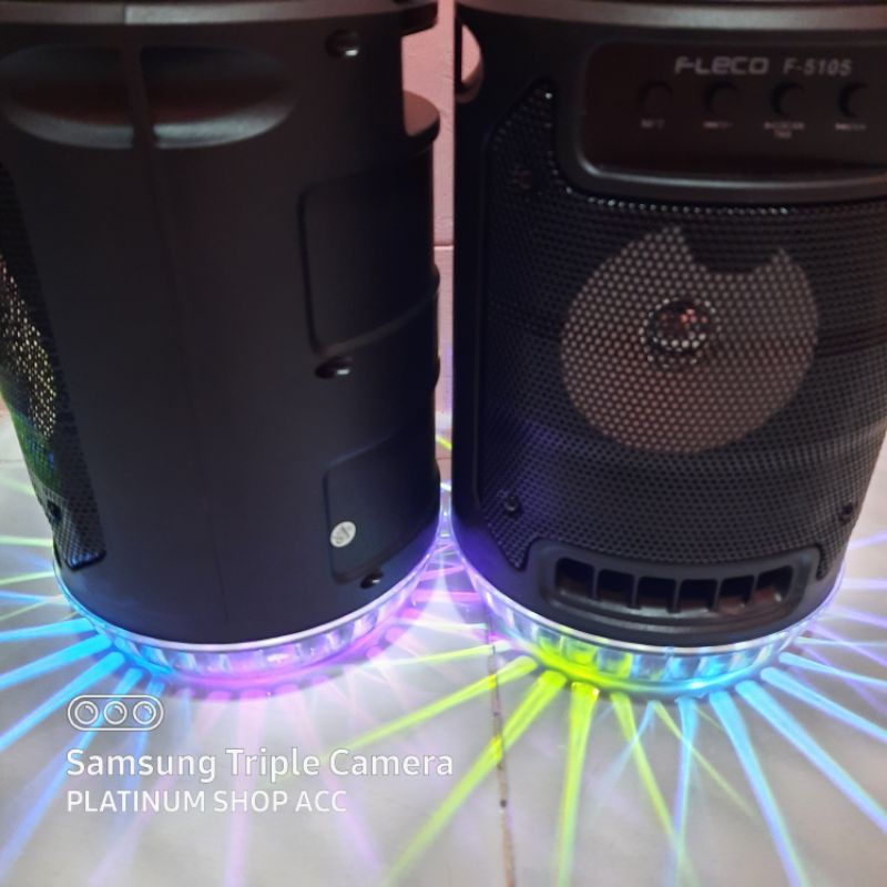 Speaker Wireless Bluetooth Fleco F5105/SQ4001 Gratis Mic Karaoke/Salon Aktif Portable Super bass Radio Fm