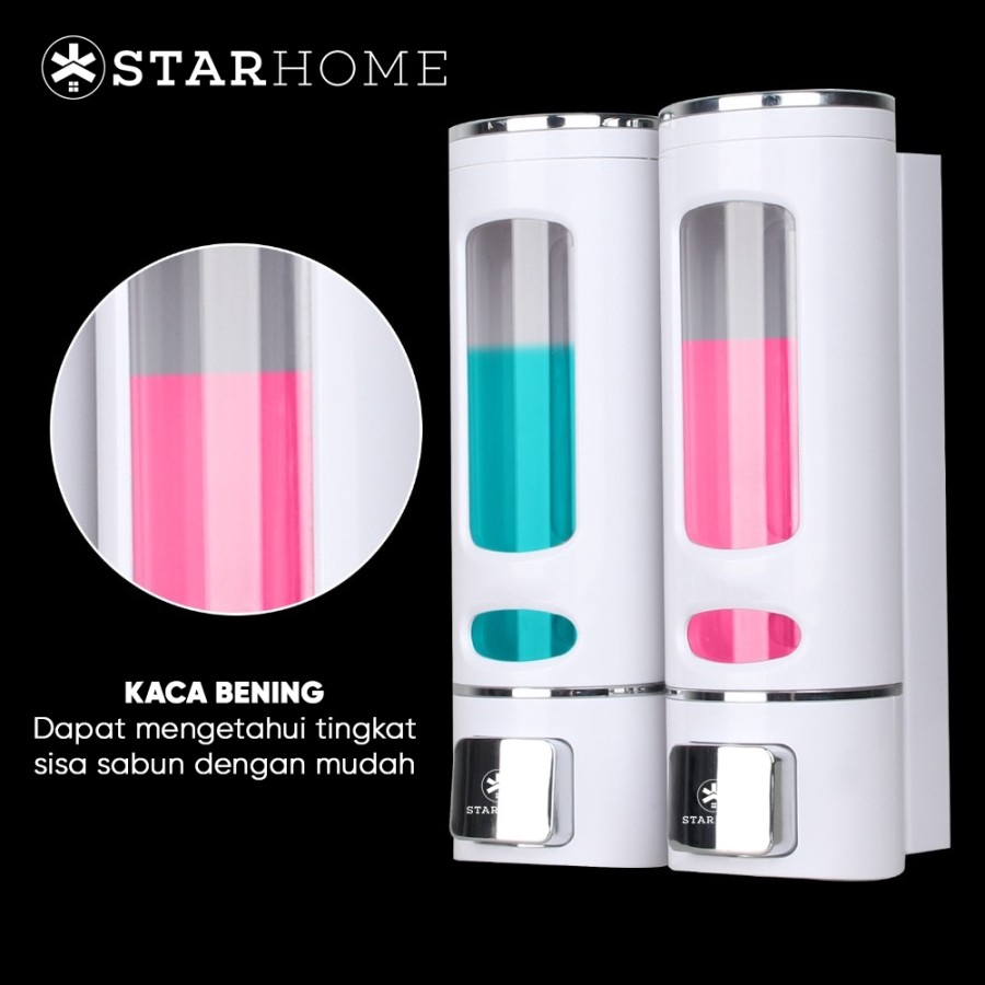 Dispenser Sabun Cair Sanitizer Gel StarHome 800ml Tempat Sabun Cair Soap Dispenser Hand Sanitizer