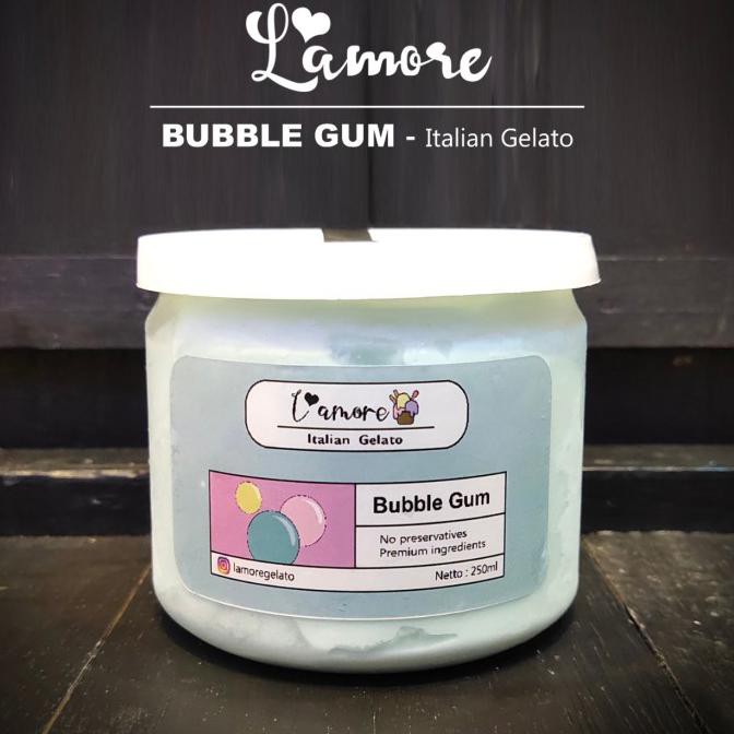 

Bubble Gum Gelato By Lamore - 250 Ml Ready Stok