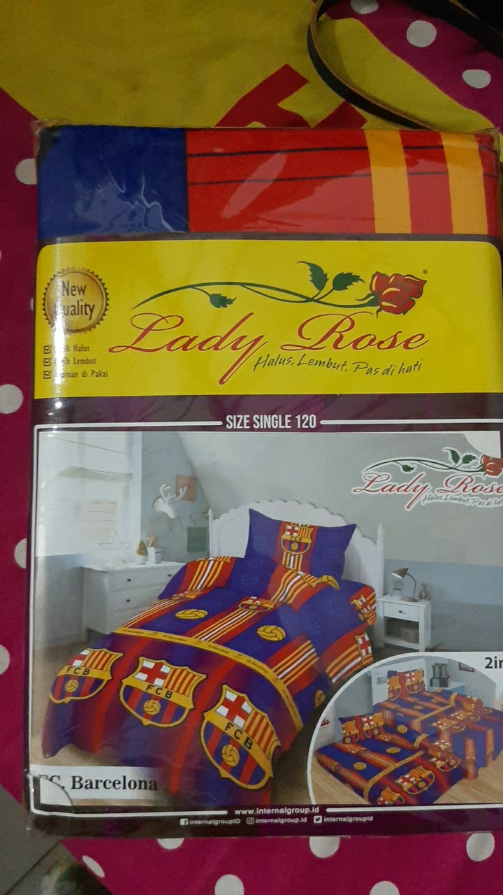 Sprei Lady Rose Single Flat 120 X 200cm