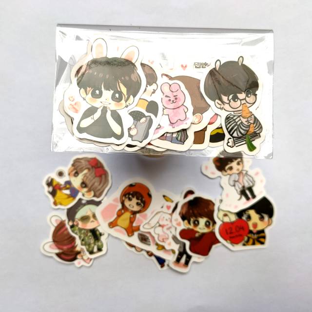 

Stiker scarpbook BTS cartoon waterproof