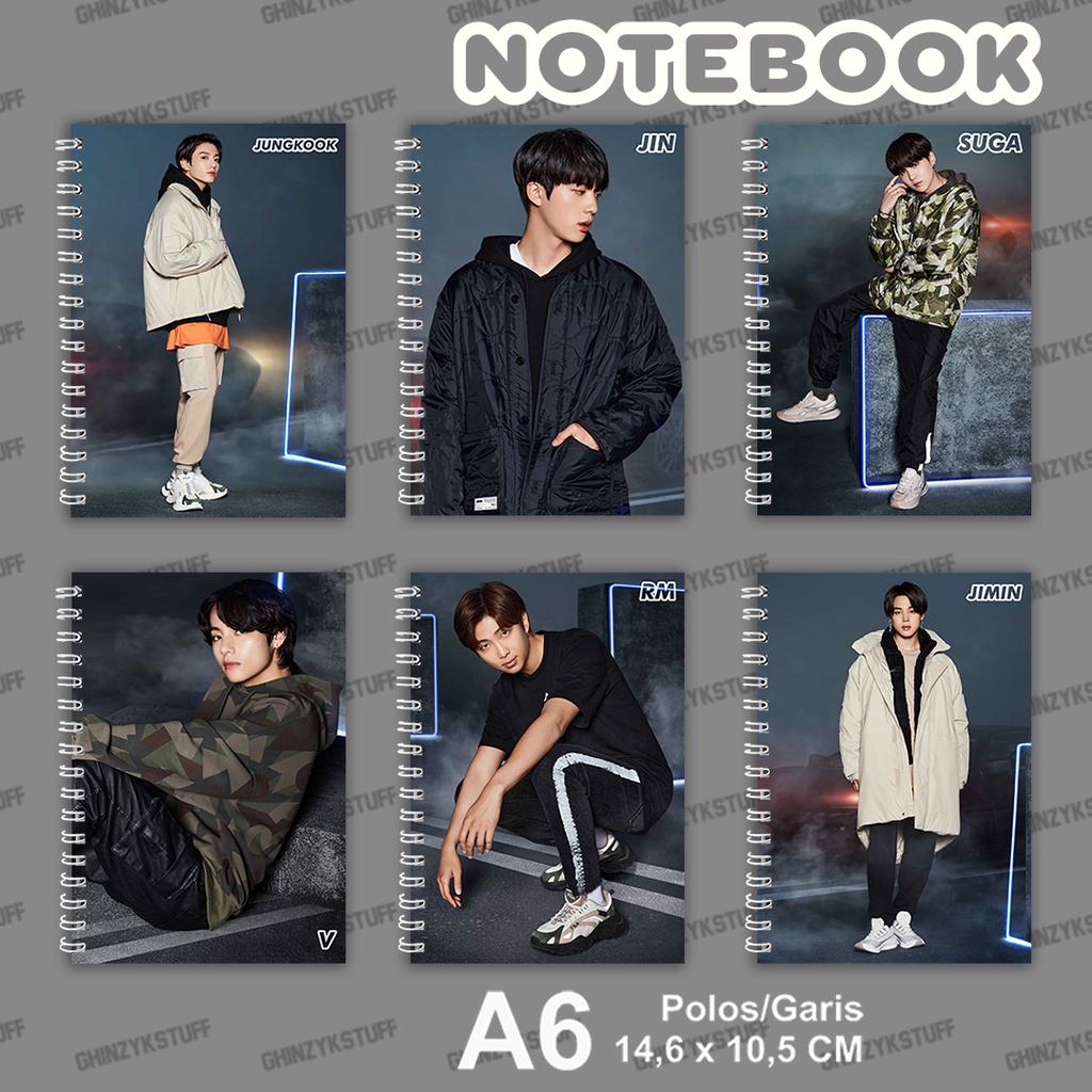 

Notebook KPOP BTS Fila Project Ukuran A6 10,5 cm x 14,8 cm