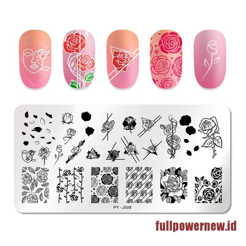 【COD】Wave French Line Nail Art Stamping Plates Stainless Steel Printing