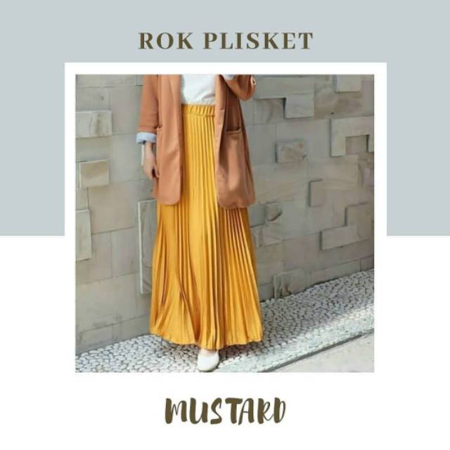 ROK PLISKET PREMIUM - rok panjang pleated halus