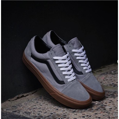 dark gray vans old skool