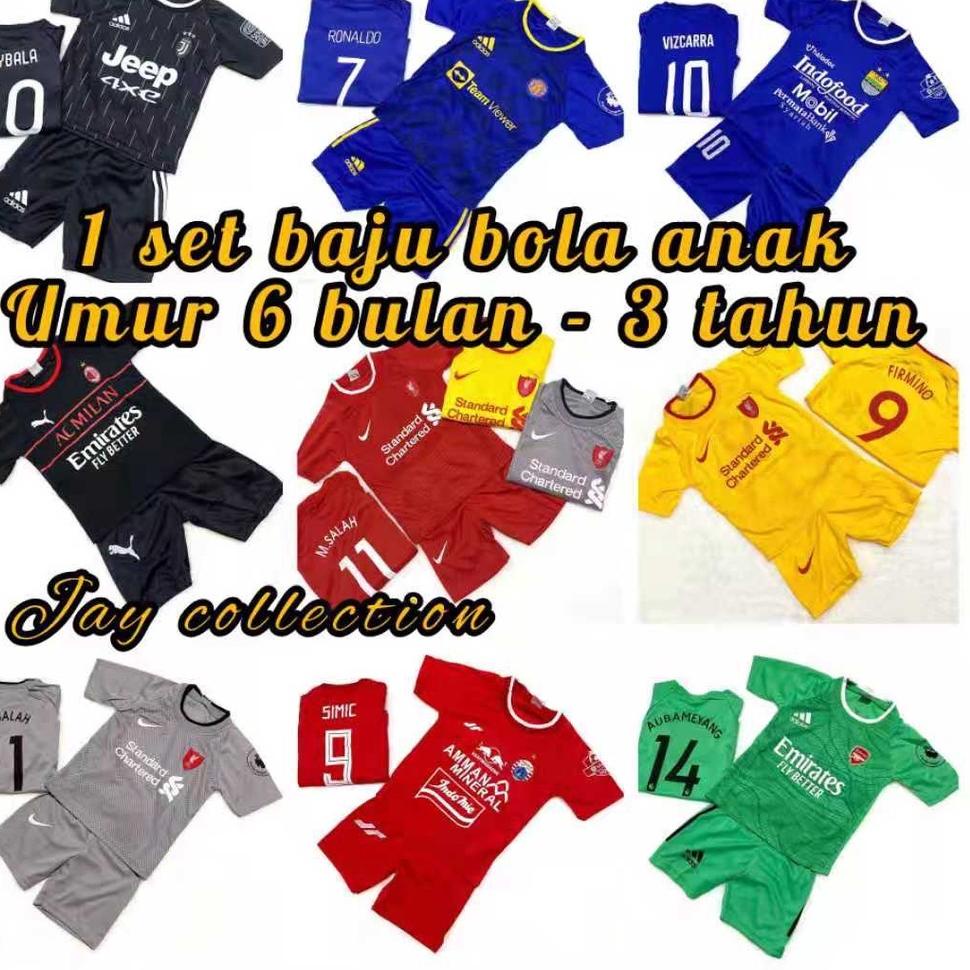 BAG.10Jn22w– / BAJU BOLA ANAK UMUR 6 BULAN - 3 TAHUN / SETELAN BAJU BOLA ANAK2021 / JERSEY BOLA ANAK