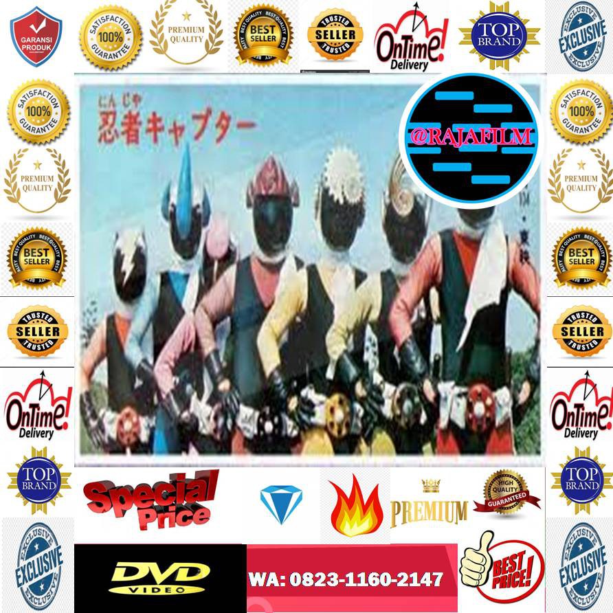 Kaset CD DVD Film Tokusatsu Ninja Captor