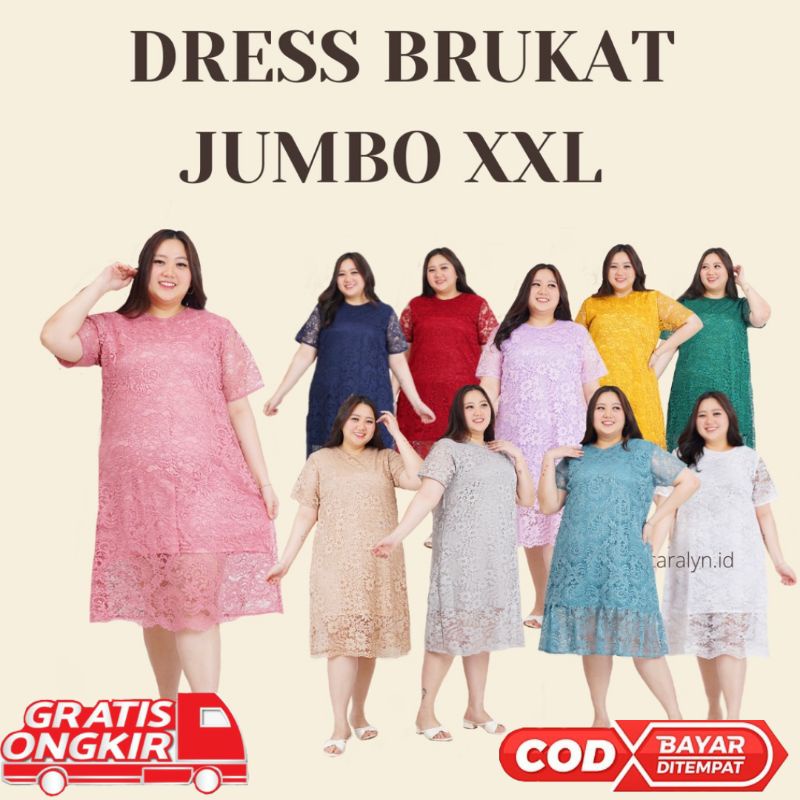 DRESS BRUKAT BIGSIZEDRESS BRUKAT JUMBO