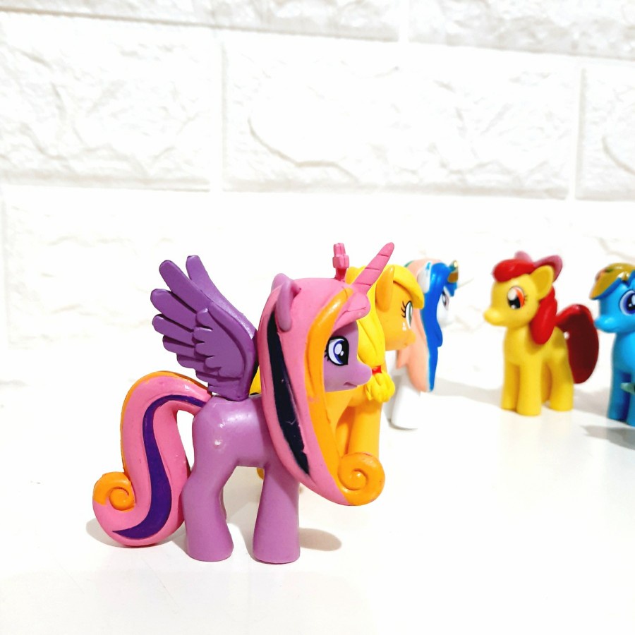 My Little Pony Set 12 Koleksi Figure Cake Topper kado mainan anak