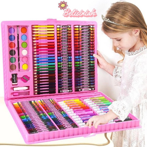 

Crayon 168 PCS Set Alat Gambar Alat Tulis & Lukis Menggambar Melukis
