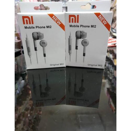 Headset Handsfree Xiaomi Mi2 Original + Mic / Earphone Universal Bisa Telepone