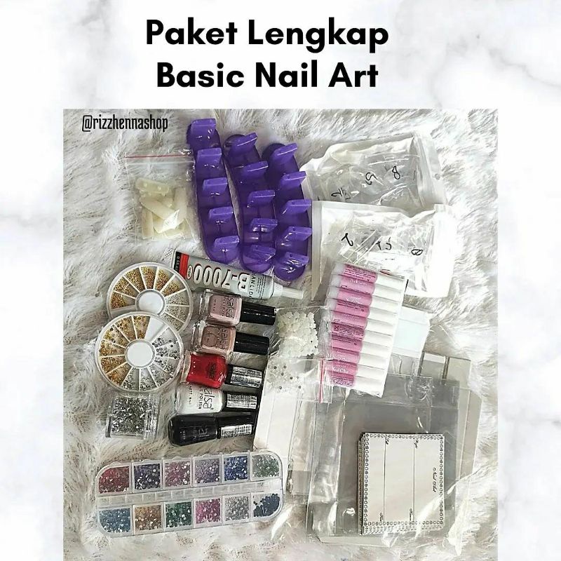 PAKET LENGKAP BASIC NAIL ART