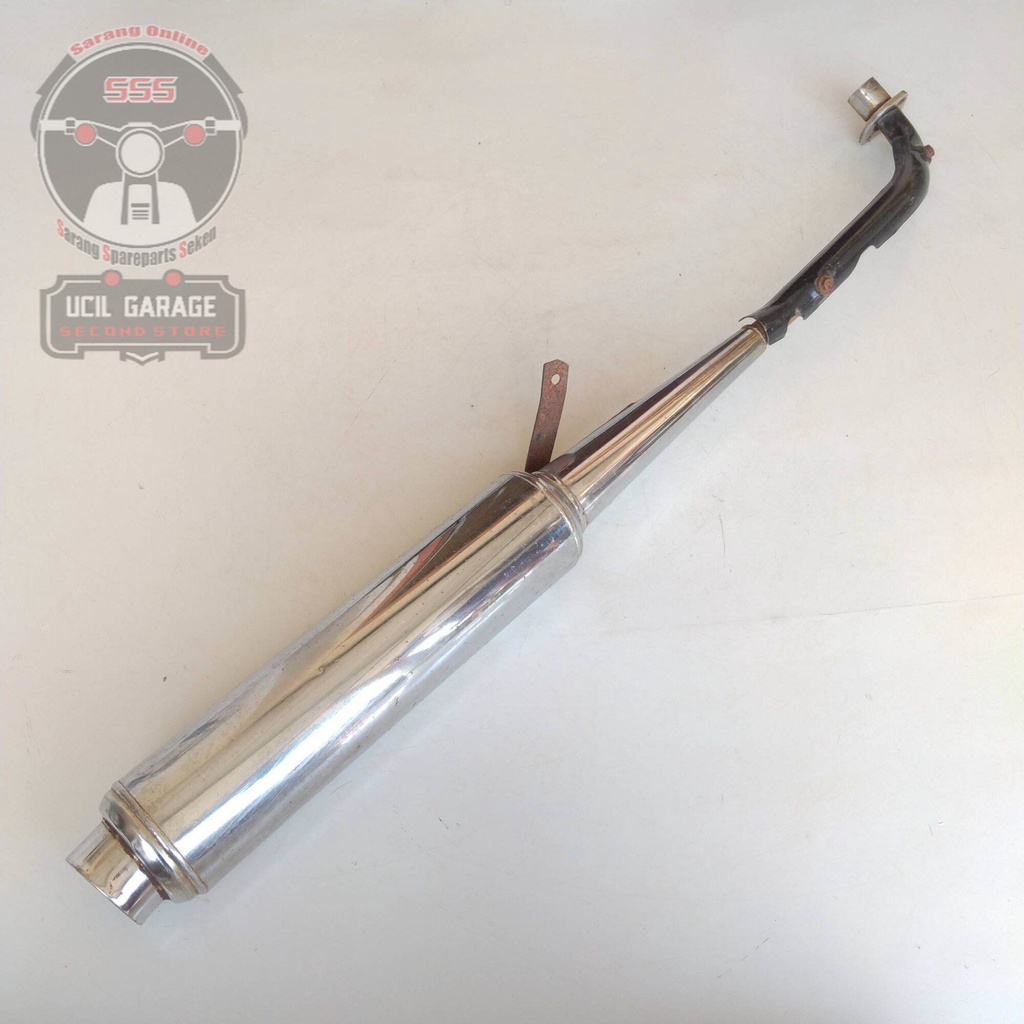 Cuci Gudang  Knalpot Standar Vega Lama Th 2000-2004 Original Bekas Knalpot Vega R Old Seken