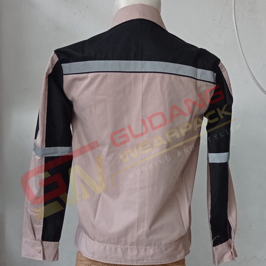 WEARPACK ATASAN Gudang Wearpack - Baju Kerja Seragam Proyek Warna COKSU - HITAM