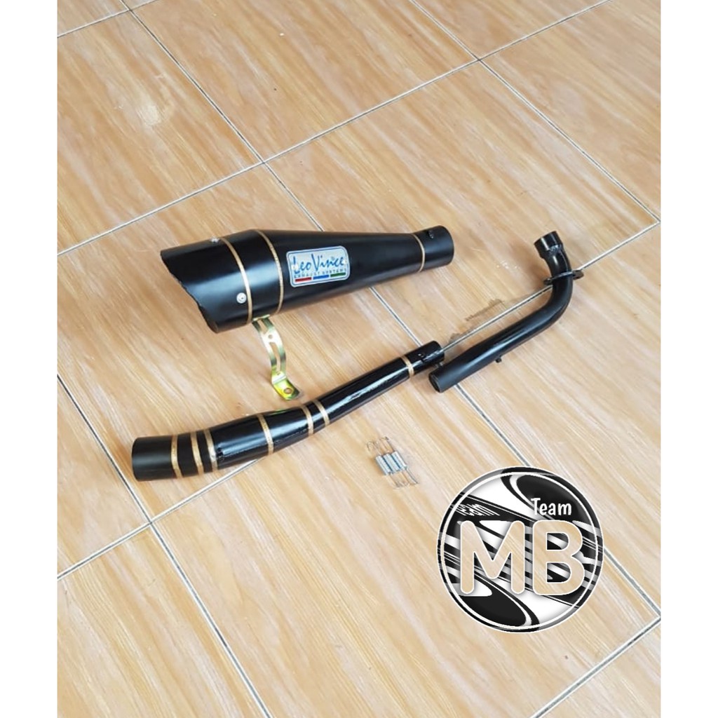 KNALPOT RACING VEGA ZR - VEGA R LEOVINCE BLACK