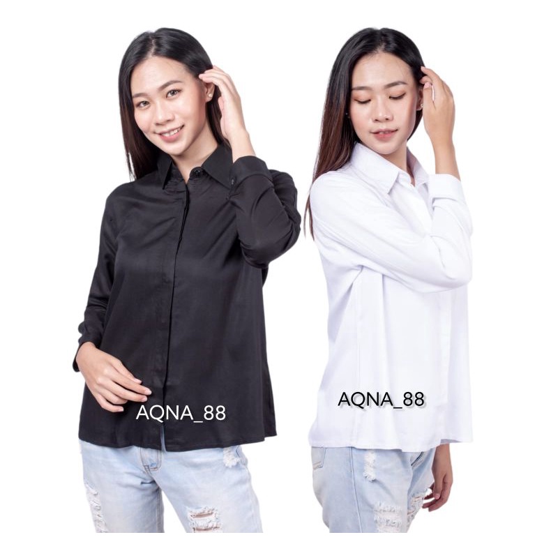 Atasan Kemeja Wanita | Baju Atasan Kemeja Wanita | Atasan Kemeja Putih