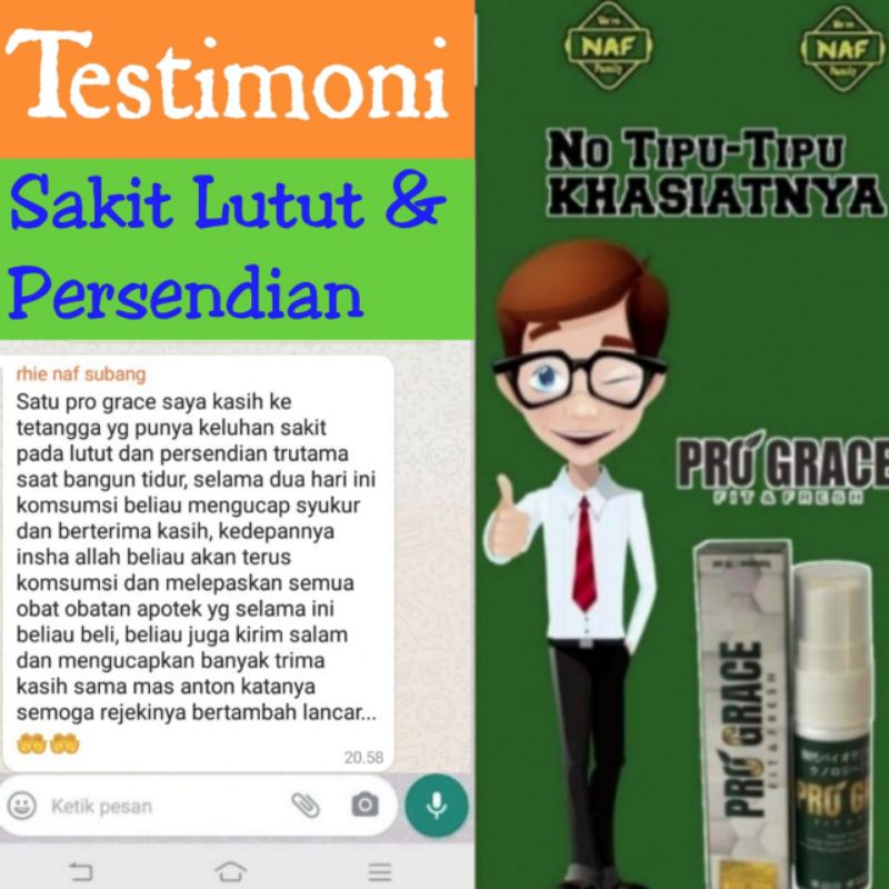 

Herbal PRO GRACE (Testimoni Sakit Lutut & Persendian)