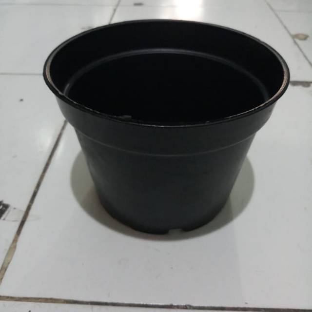 Pot Bunga grace Hitam 17 Hitam - Pot Plastik 17 Hitam - Pot Bunga 17 Hitam