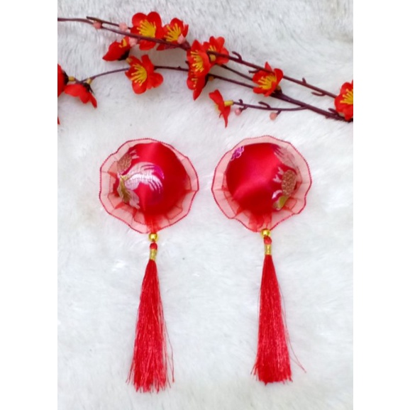 Pita Imlek /Jepit rambut Imlek Cny pita rambut anak Imlek  2 pc