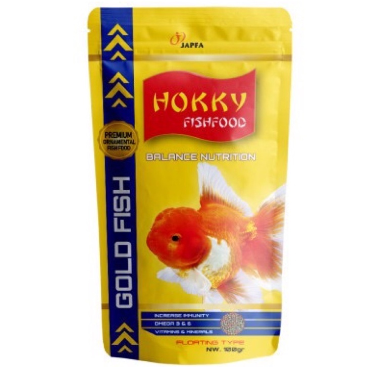 HOKKY GOLDFISH KUNING 100gr 100 gr pakan makanan pelet ikan koki hias